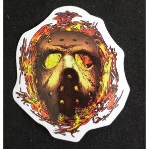 10/$10 Friday The 13th Jason Voorhees Horror Movie Sticker 2.38"X 2." (AT)
